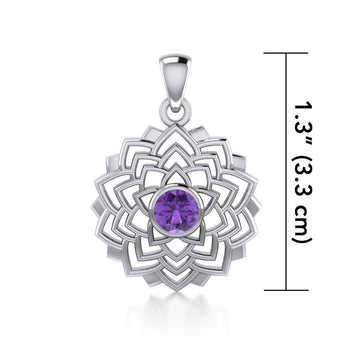 Sahasrara Crown Chakra Silver Pendant TPD1973 - Jewelry